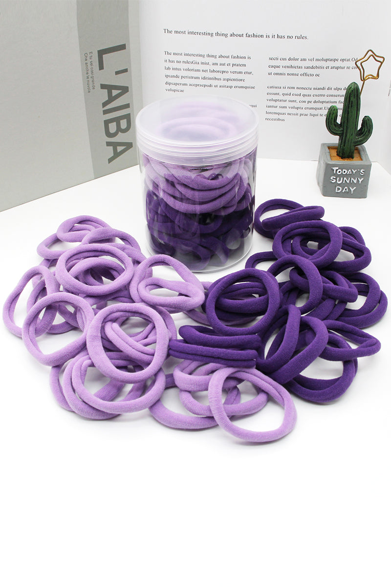 50 CANNED HIGH ELASTIC SEAMLESS HAIR BANDS, 50PCS PER 1 PACK