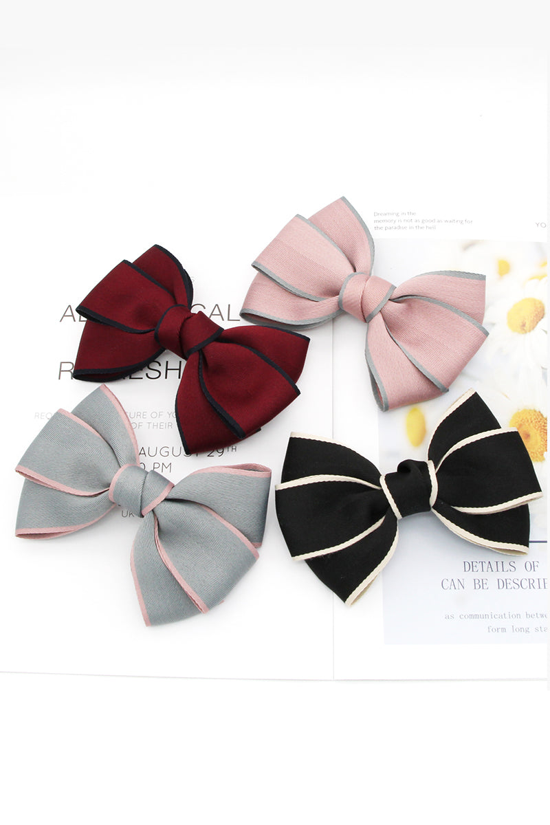 BOW DECOR FRENCH BUTTERFLY HAIR CLIP