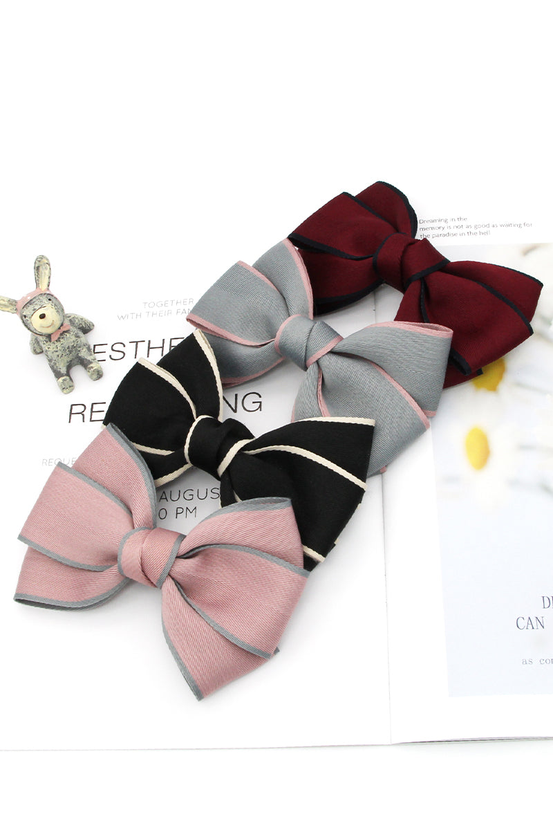 BOW DECOR FRENCH BUTTERFLY HAIR CLIP