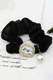 PEARL DECOR SOLID COLOR SCRUNCHIE