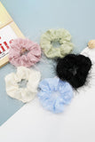 FASHION TASSELS SOLID COLOR SCRUNCHIE