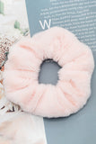FLUFFY PLEATED SCRUNCHIE HAIR TIE