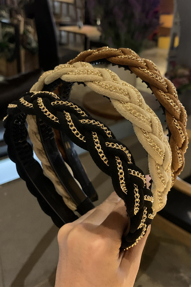 CHAIN DECOR WIDE HEADBAND