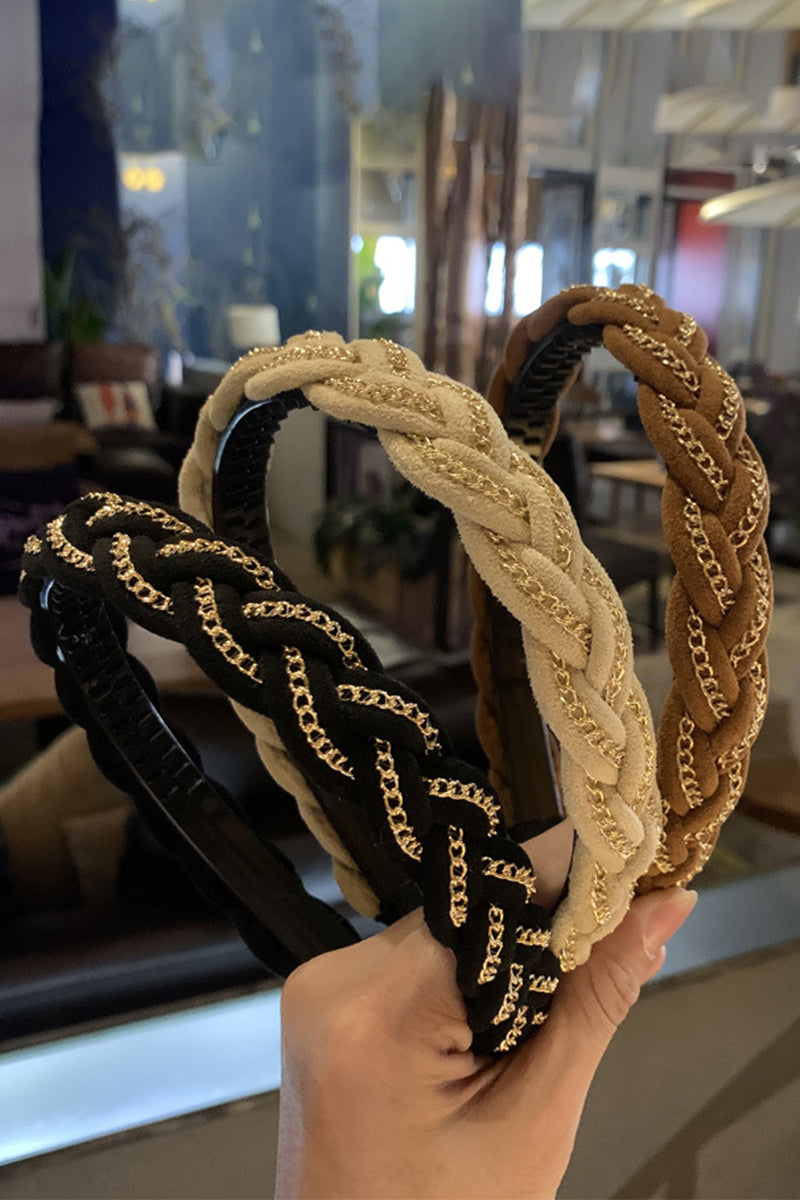 CHAIN DECOR WIDE HEADBAND