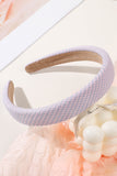 PLAID PATTERN HAIR HOOP