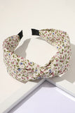 FLOWER PRINT WIDE HEADBAND