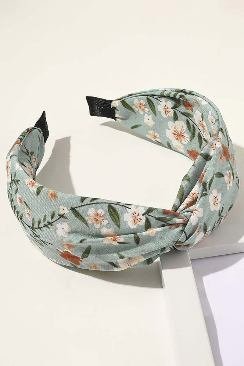 FLOWER PRINT WIDE HEADBAND