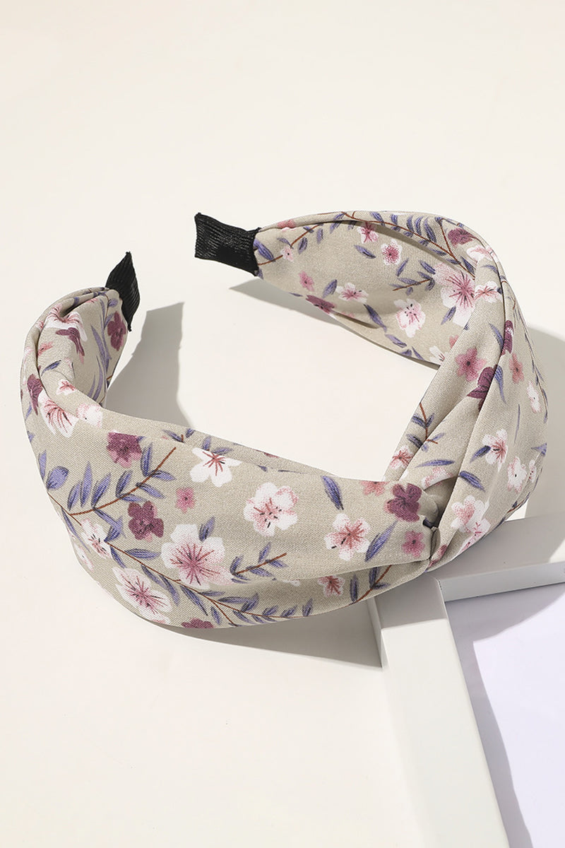 FLOWER PRINT WIDE HEADBAND