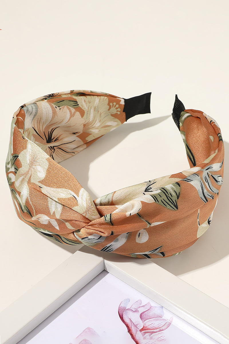 FLOWER PRINT WIDE HEADBAND