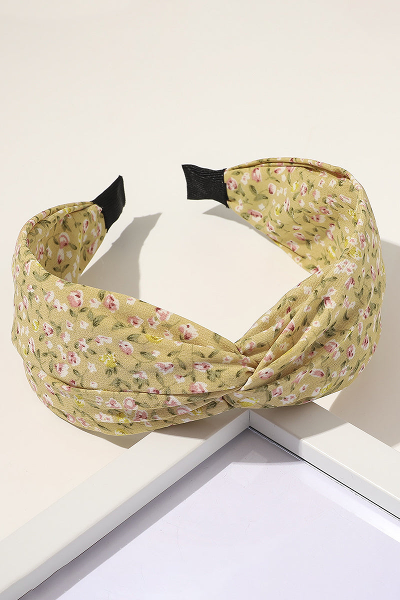 FLOWER PRINT WIDE HEADBAND