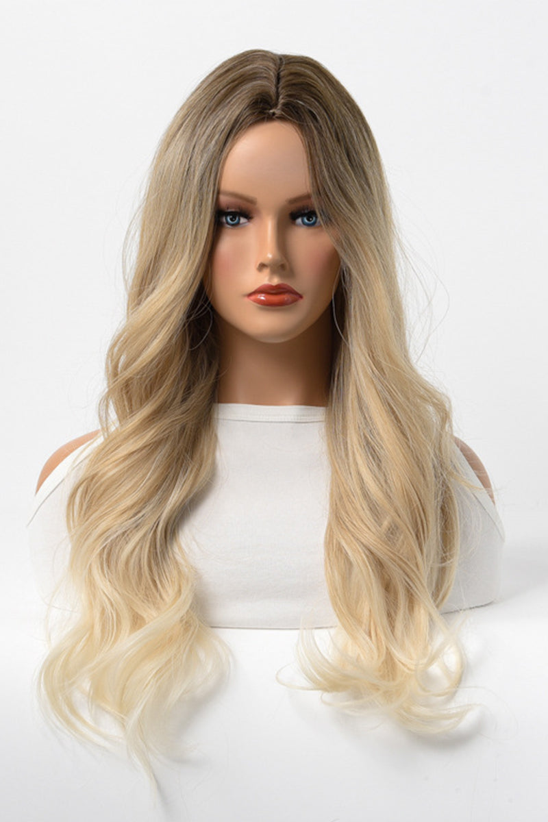 NATURAL LONG CURLY SYNTHETIC WIG