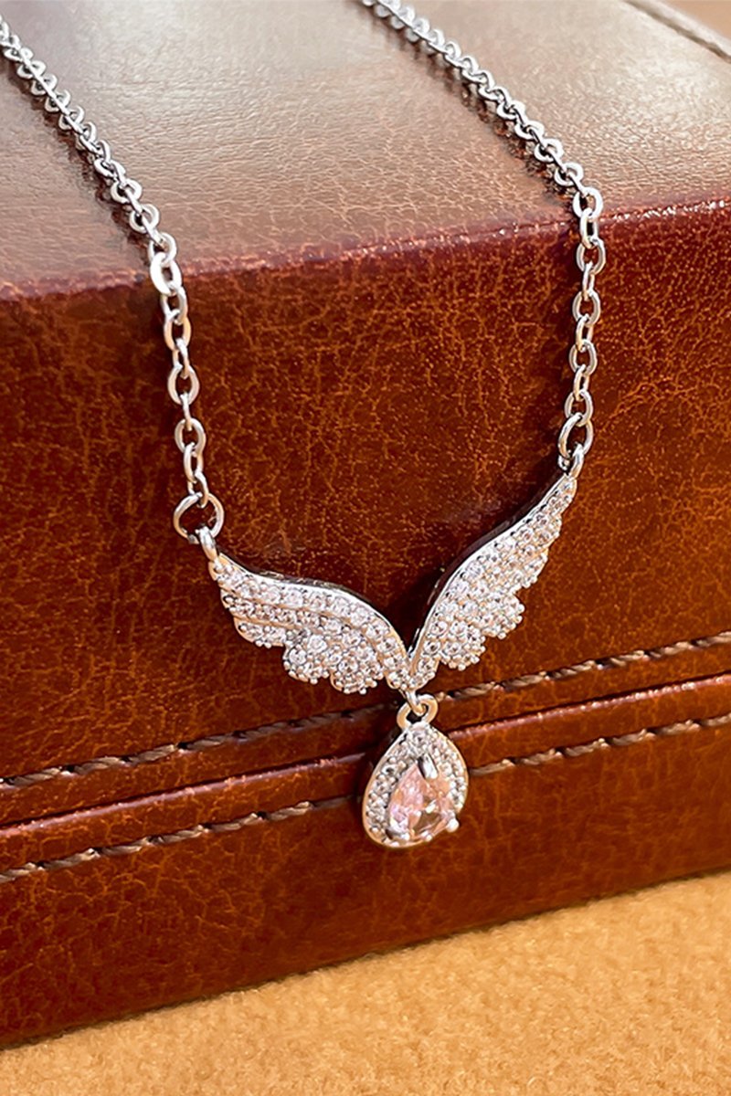 ANGEL WINGS BEADS DROP NECKLACE