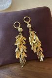 LEAVES DROP FASHION EARRINGS