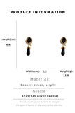 BLACK ZIRCON DANGLE EARRINGS