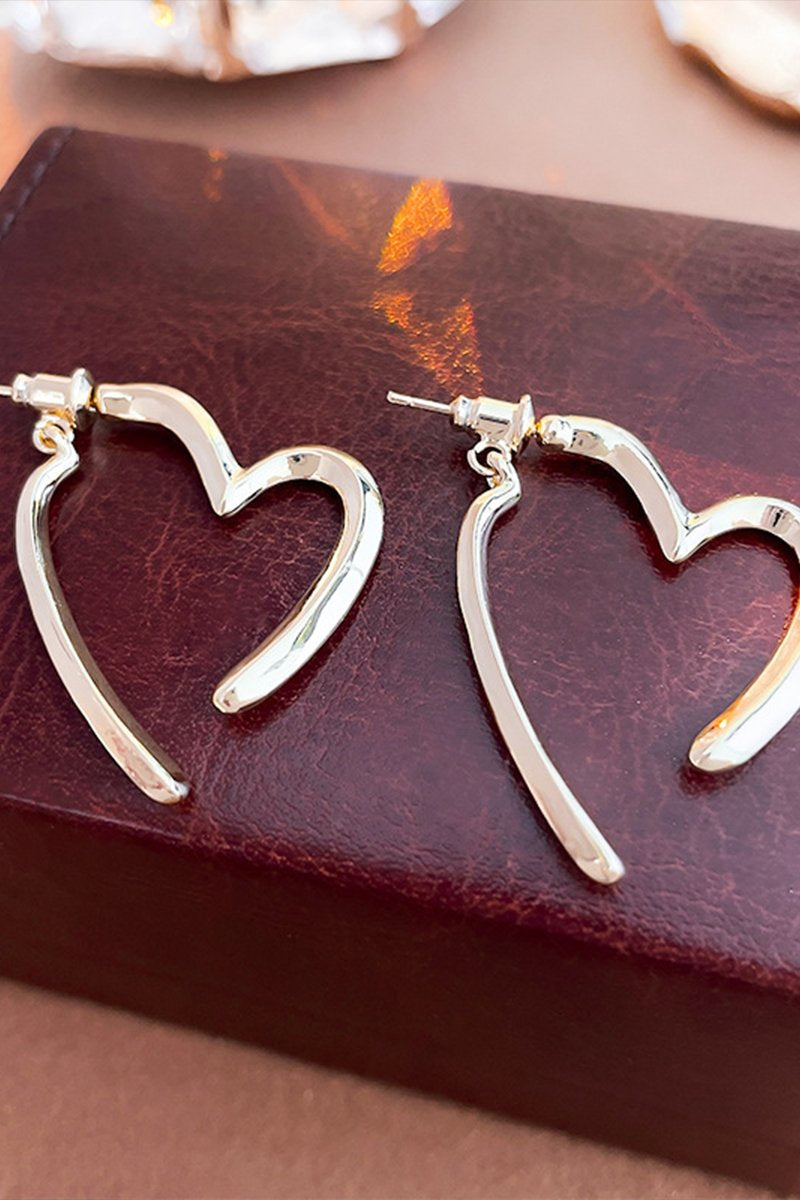 HEART HOOP FASHION EARRINGS