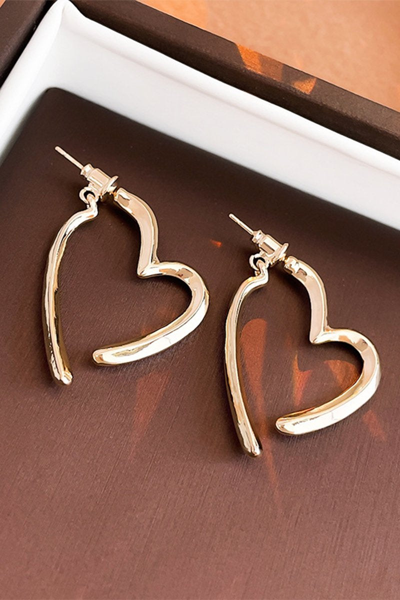 HEART HOOP FASHION EARRINGS