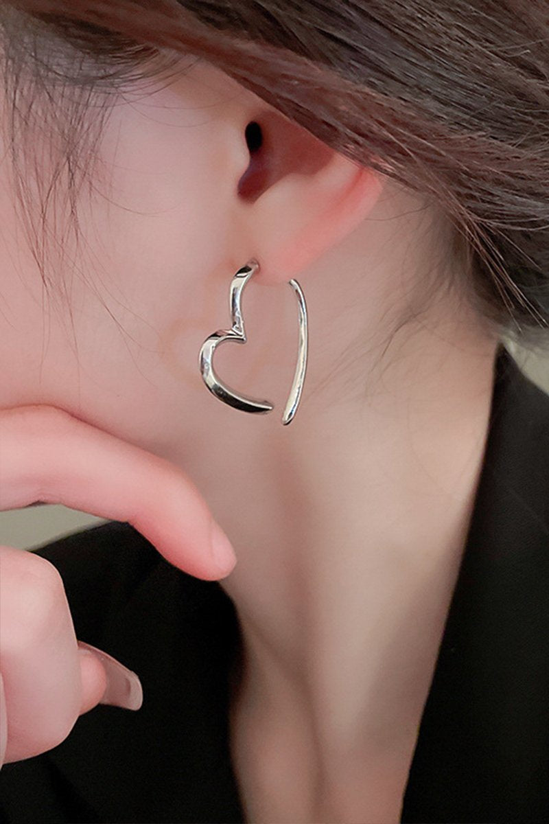 HEART HOOP FASHION EARRINGS