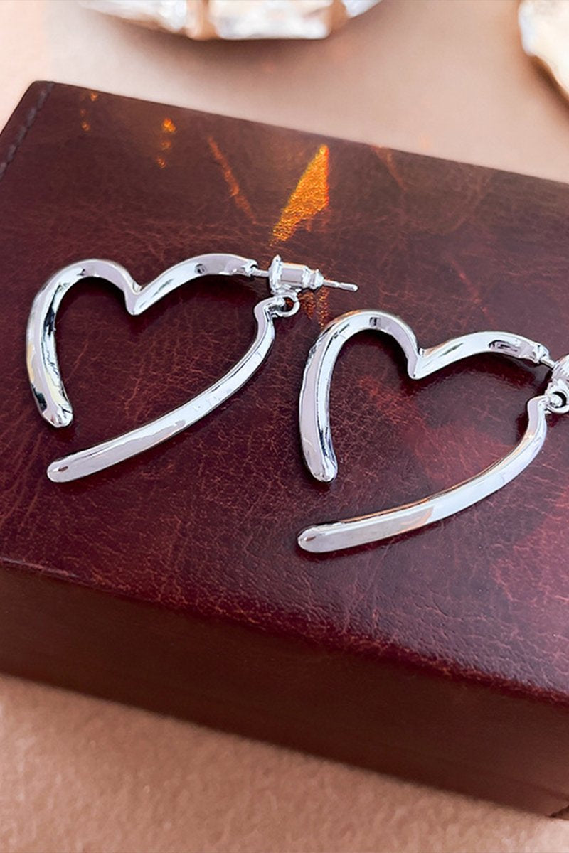 HEART HOOP FASHION EARRINGS