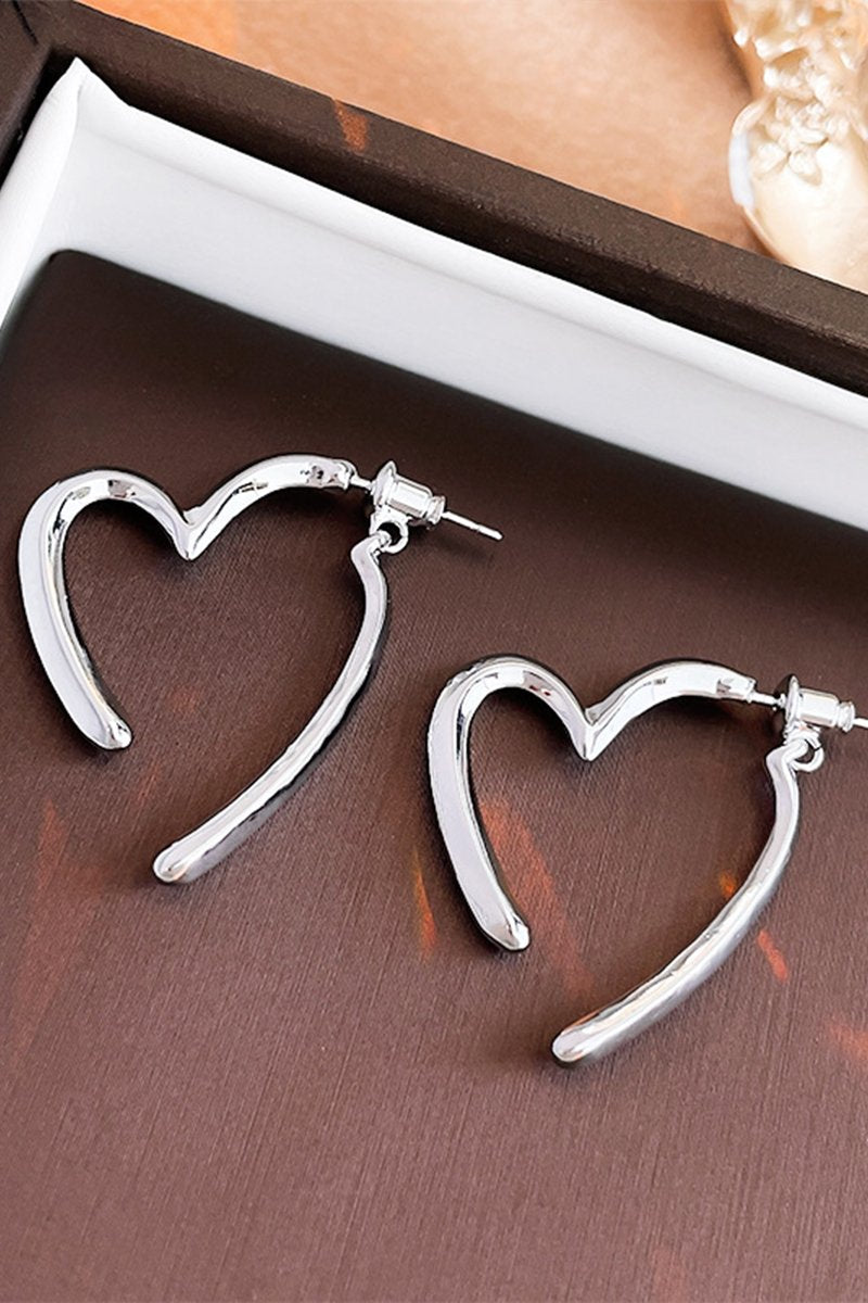 HEART HOOP FASHION EARRINGS