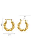 18K GOLD PLATED STAINLESS STEEL EARRINGS