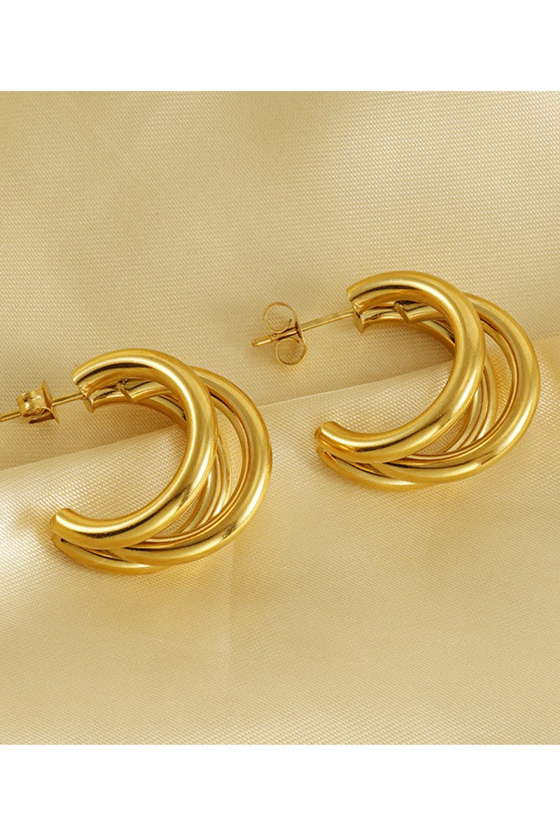 18K GOLD PLATED STAINLESS STEEL EARRINGS