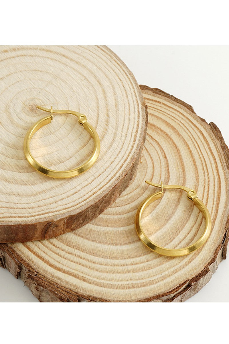 18K GOLD PLATED STAINLESS STEEL EARRINGS