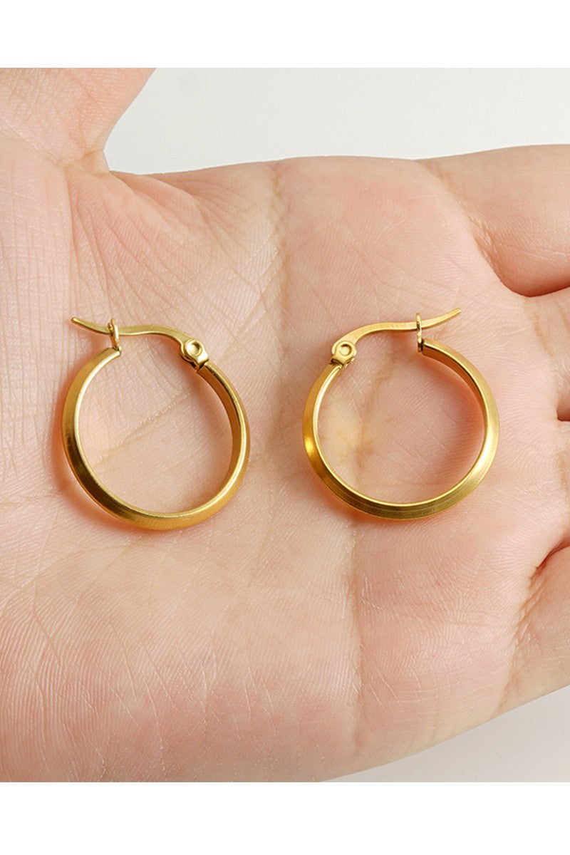 18K GOLD PLATED STAINLESS STEEL EARRINGS