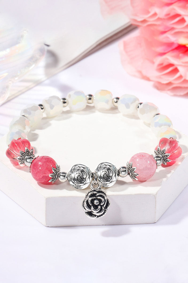 WOMEN FASHION CRYSTAL BEADED BRACELET