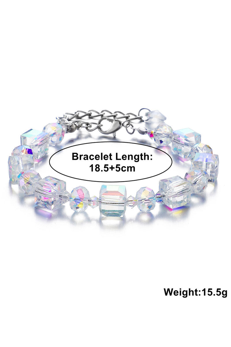 WOMEN FASHION CRYSTAL BEADED BRACELET