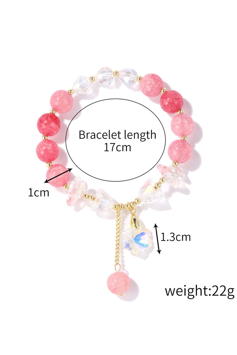 WOMEN FASHION CRYSTAL BEADED BRACELET