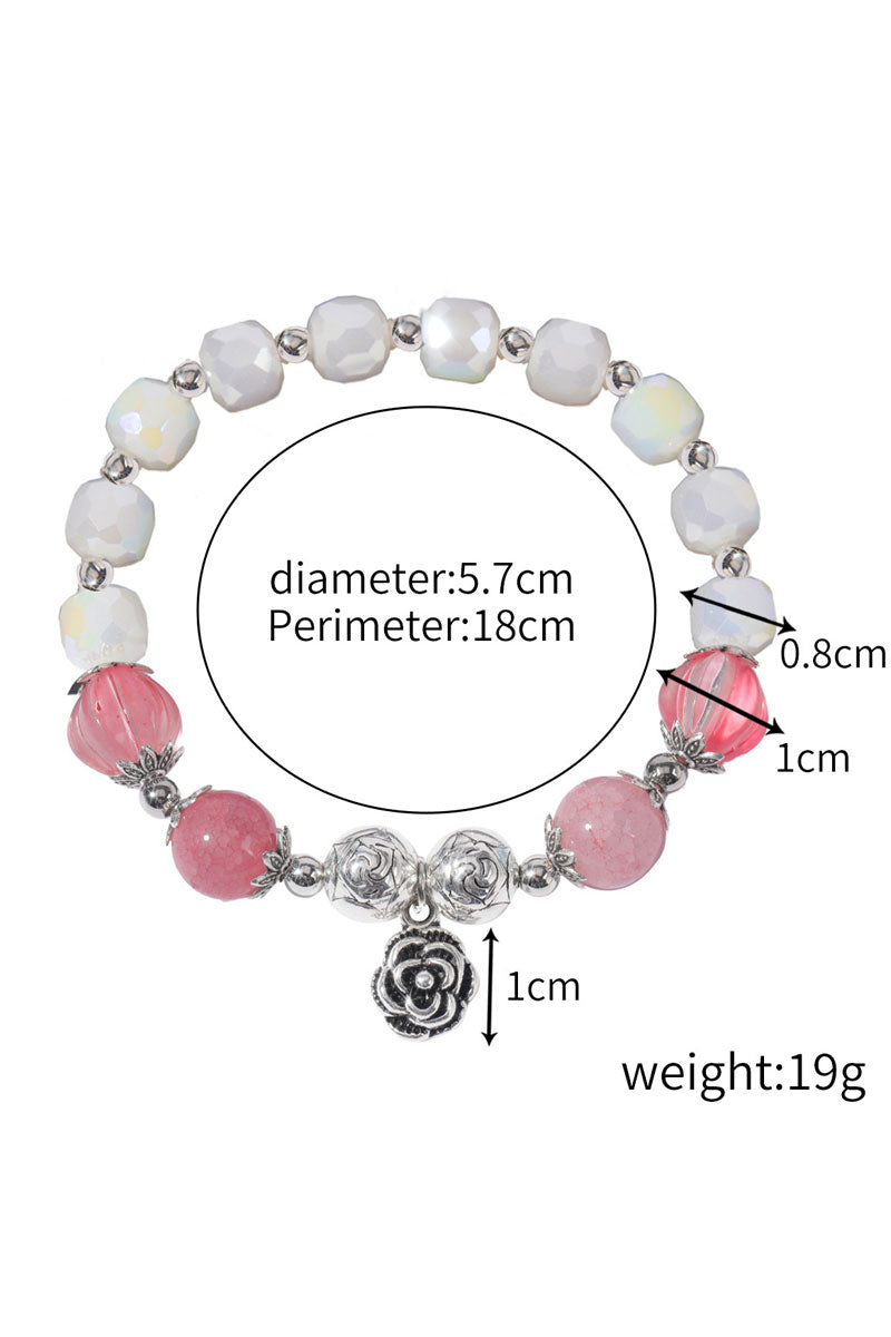 WOMEN FASHION CRYSTAL BEADED BRACELET