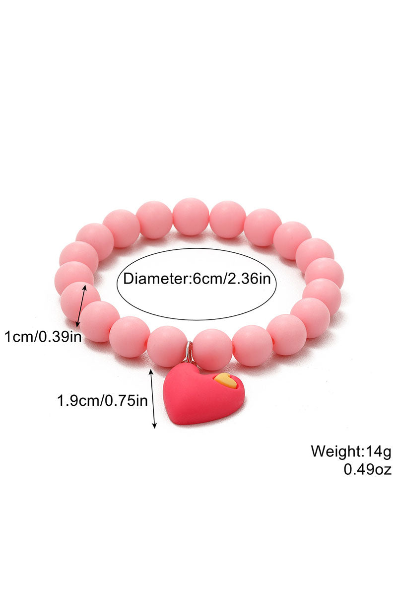 WOMEN FASHION BEADED BRACELET, 4PCS PER 1 PACK