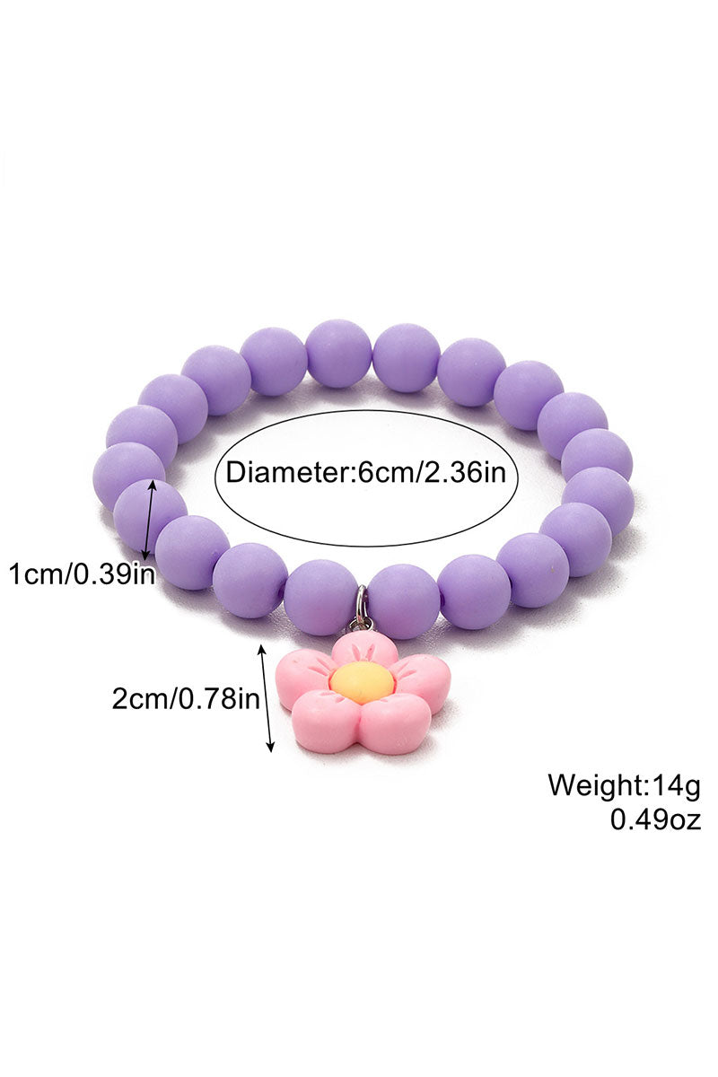 WOMEN FASHION BEADED BRACELET, 4PCS PER 1 PACK