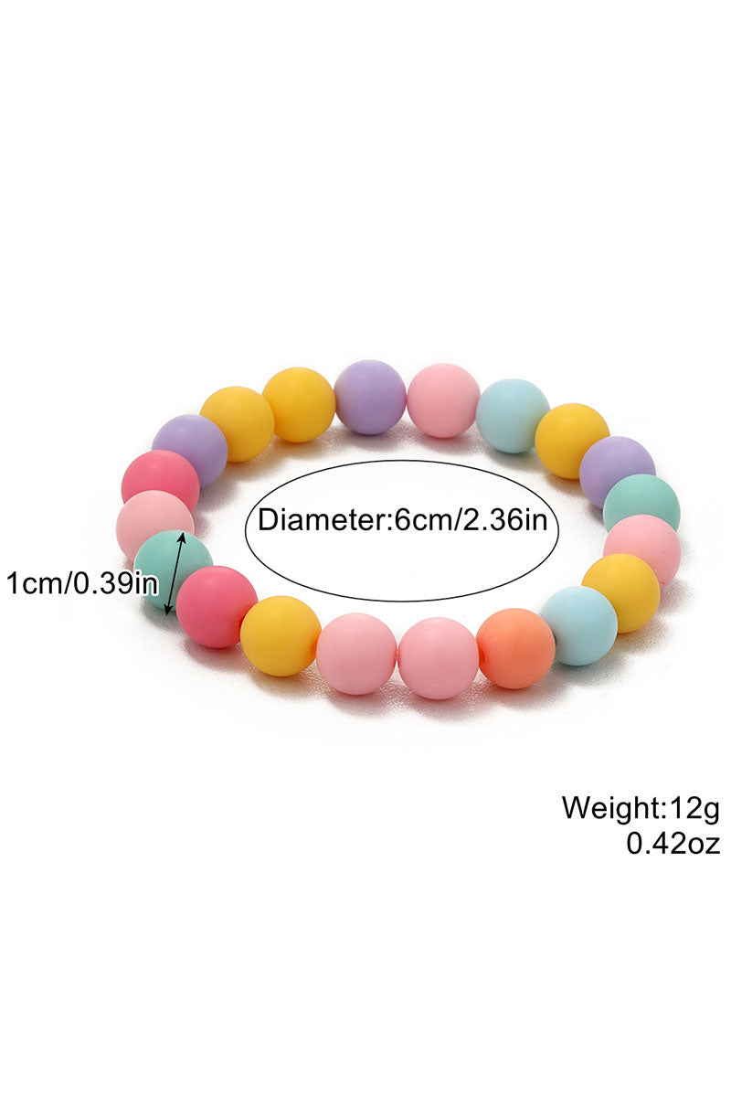 WOMEN FASHION BEADED BRACELET, 4PCS PER 1 PACK