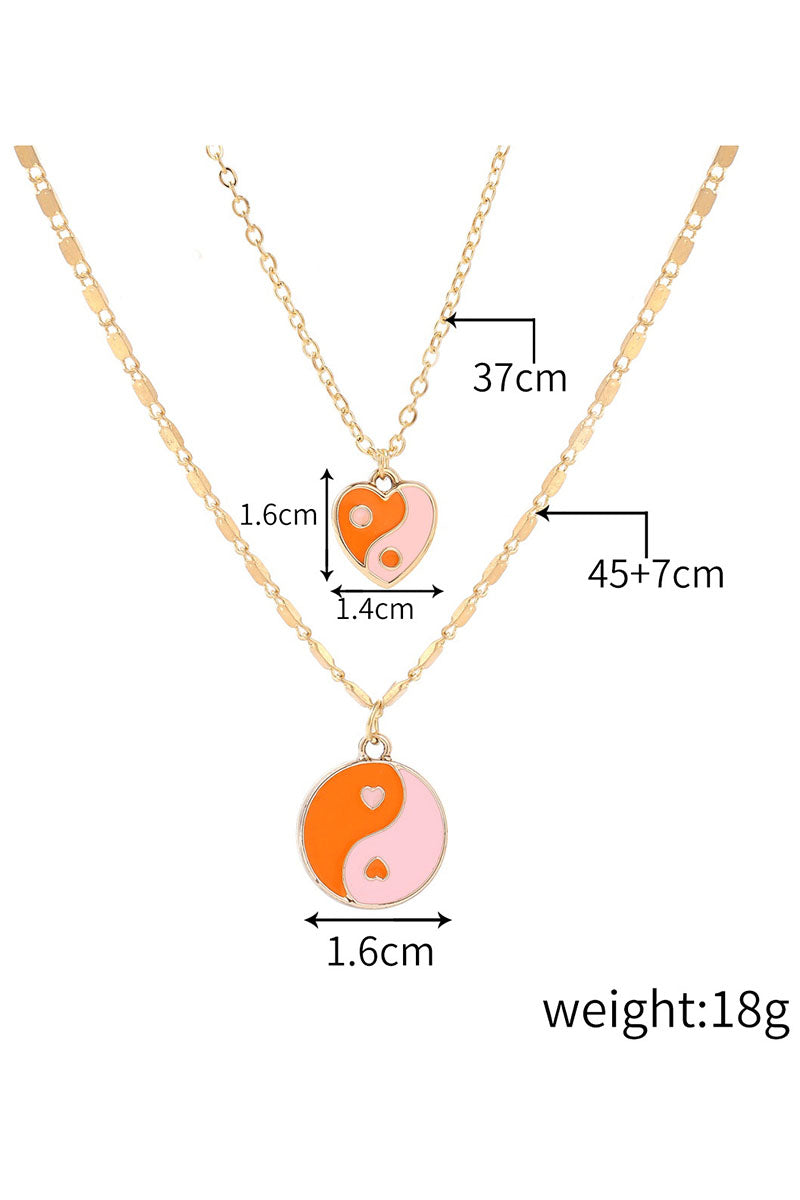 HEART CHARM LAYERED NECKLACE