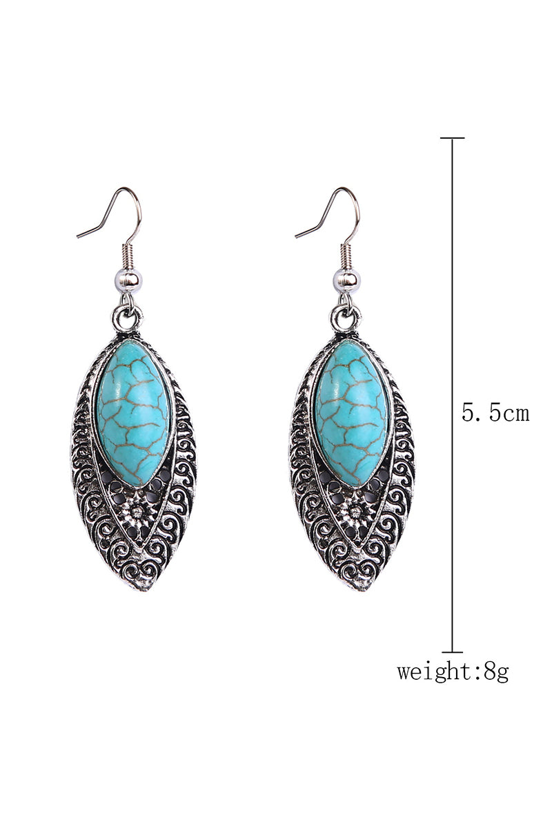 WOMEN RETRO TURQUOISE EARRINGS