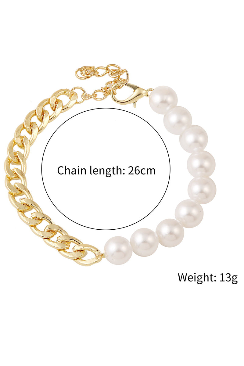 PEARL CHARM BEADED BRACELET