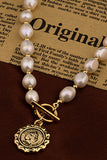 PEARL PENDANT BEADED NECKLACE