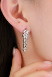 RICE SHAPE TASSEL STUD EARRINGS