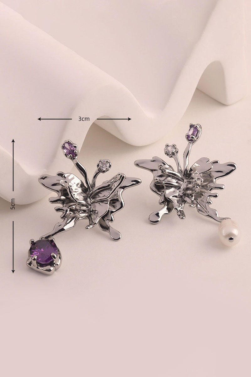 BUTTERFLY SHAPE EARRINGS 1PAIR