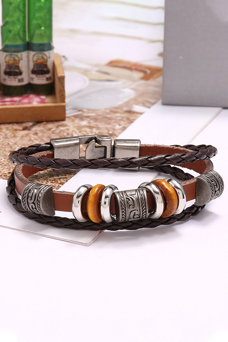 VINTAGE PU LEATHER FASHIONABLE BANGLE BRACELET