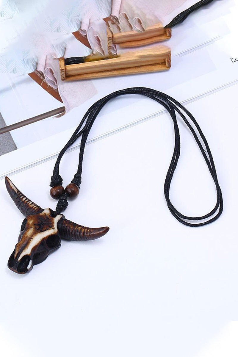 FASHION HIP-HOP PERSONALITY BULL HEAD NECKLACE