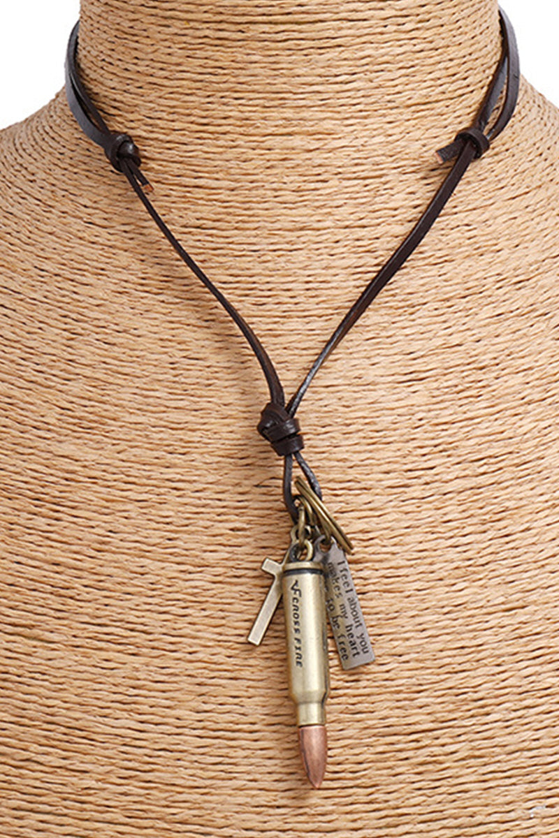 VINTAGE PUNK STYLE BULLETS NECKLACE