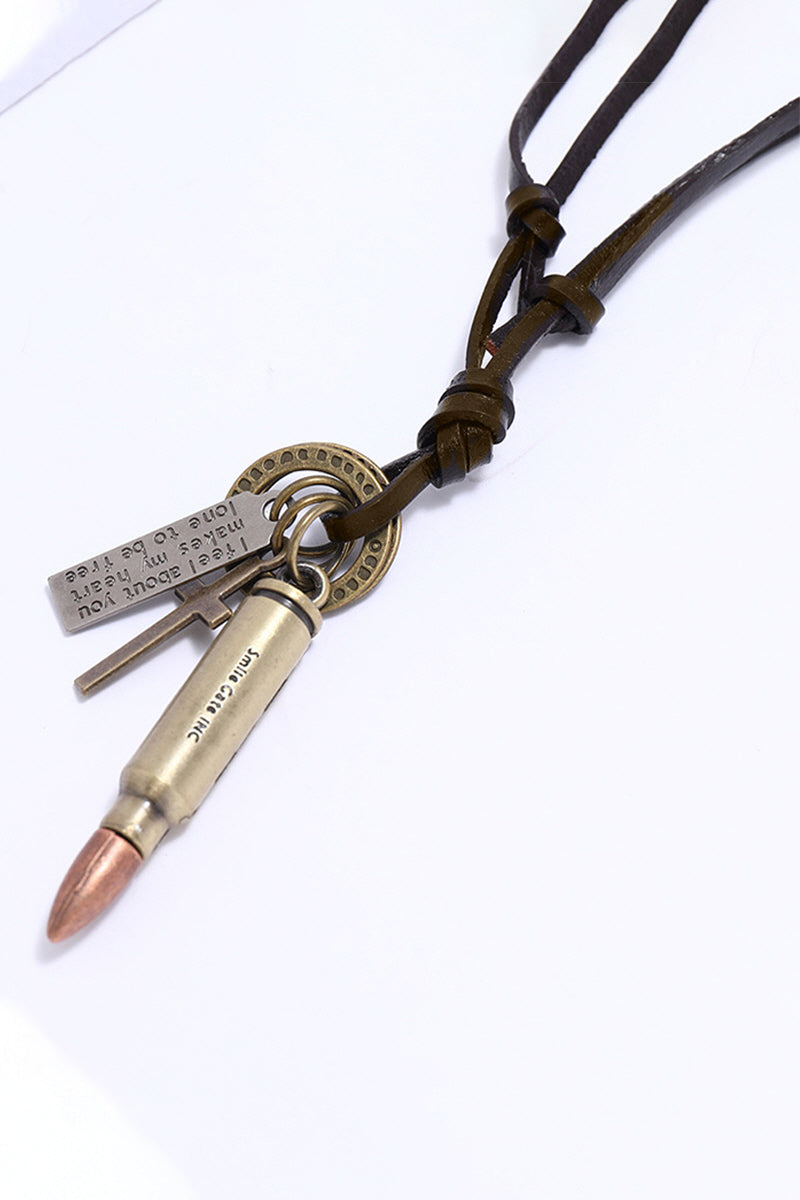 VINTAGE PUNK STYLE BULLETS NECKLACE