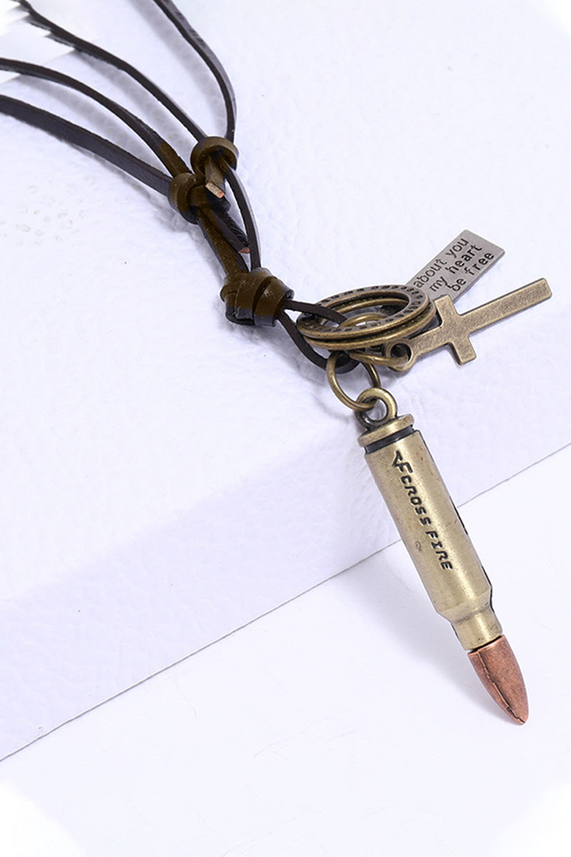 VINTAGE PUNK STYLE BULLETS NECKLACE