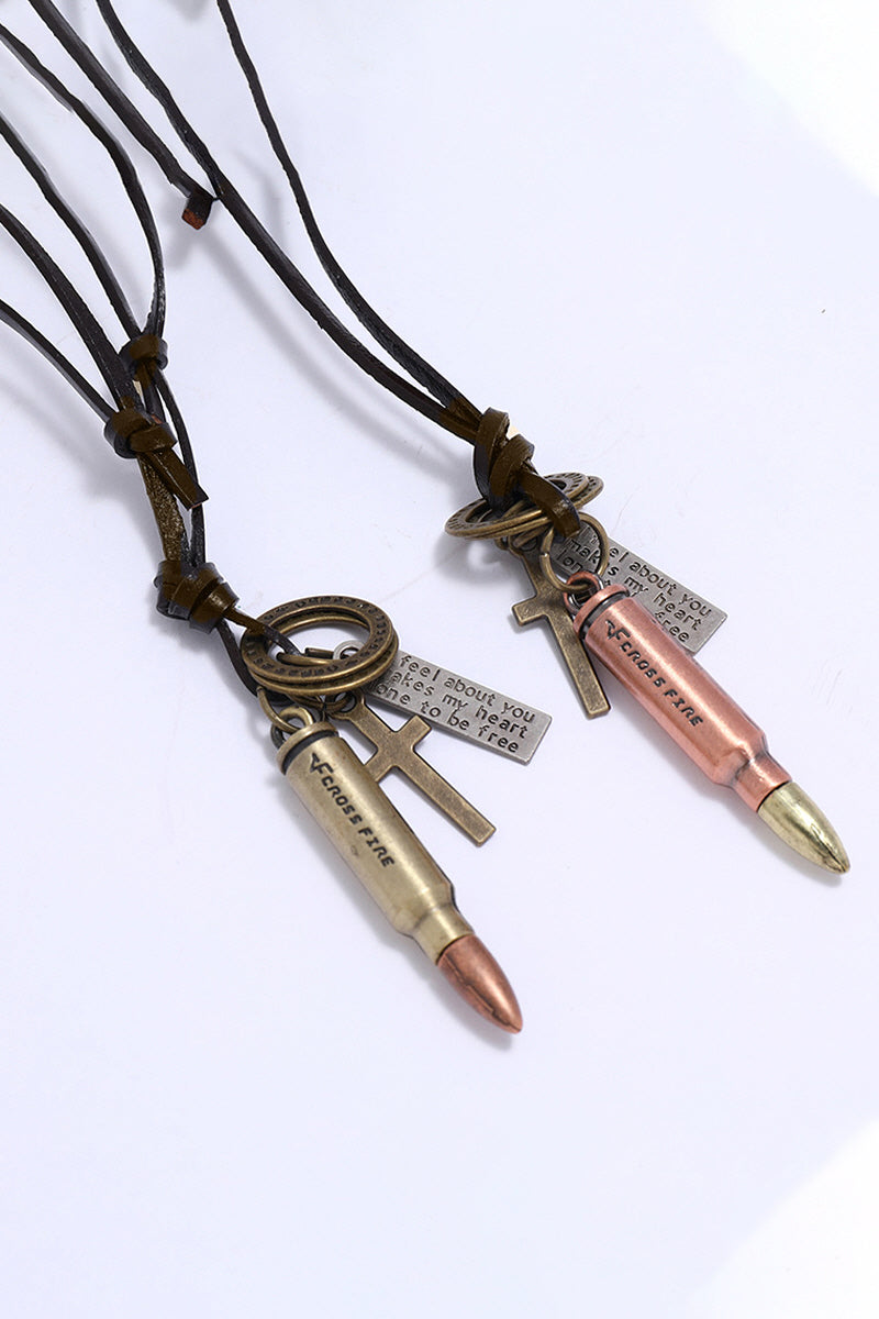 VINTAGE PUNK STYLE BULLETS NECKLACE