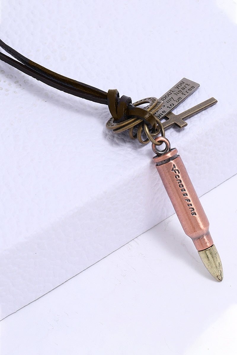 VINTAGE PUNK STYLE BULLETS NECKLACE