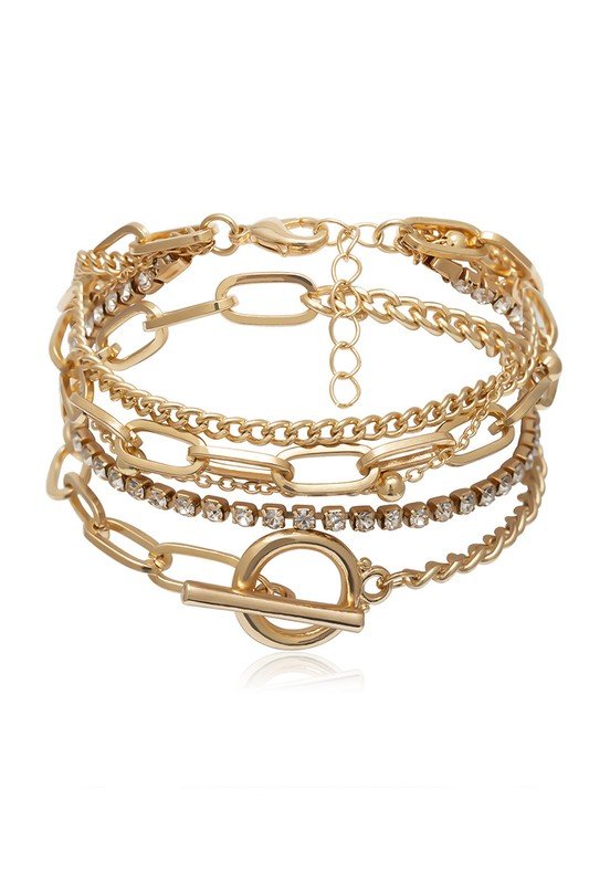 FASHIONABLE THICK CHAIN MULTILAYER BRACELET