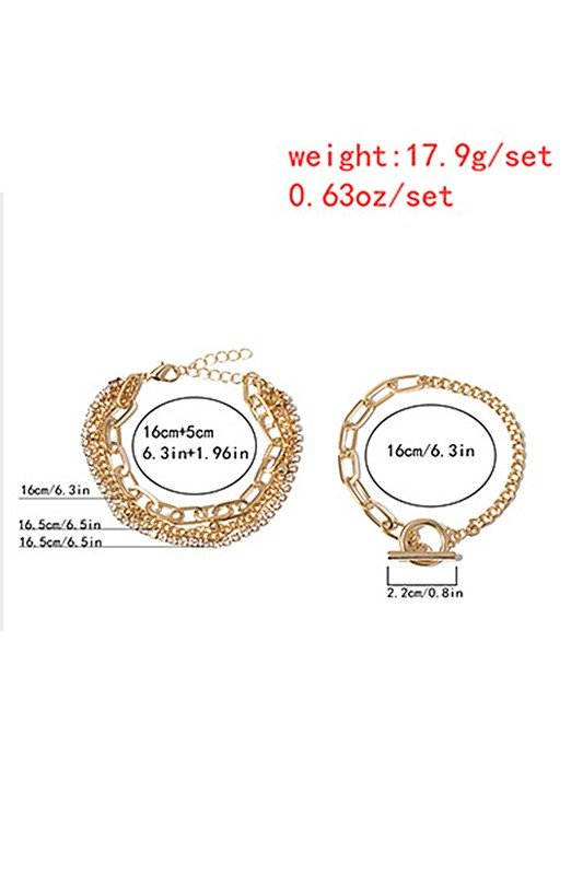 FASHIONABLE THICK CHAIN MULTILAYER BRACELET
