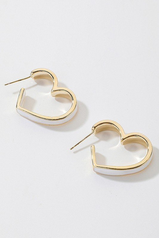 SIMPLE HEART FASHION EARRINGS